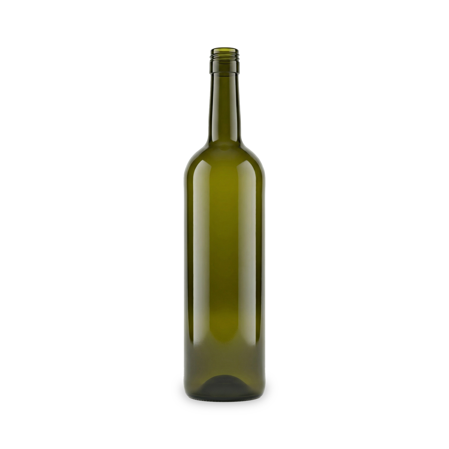 750ml Bordeaux, schroefsluiting, Antiek groen